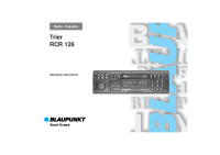 Blaupunkt Trier-RCR-126 - Owners Manual